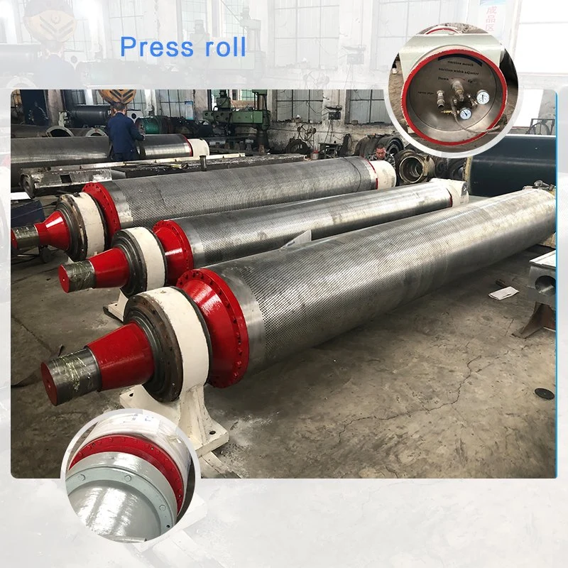 Paper Recycling Machine Cast Iron Vacuum Couch Roll